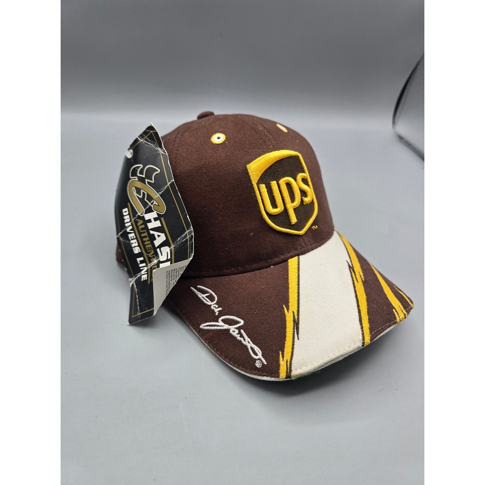 Chase Authentics NASCAR Dale Jarrett UPS 88 Brown Adjustable Hat NWT‎